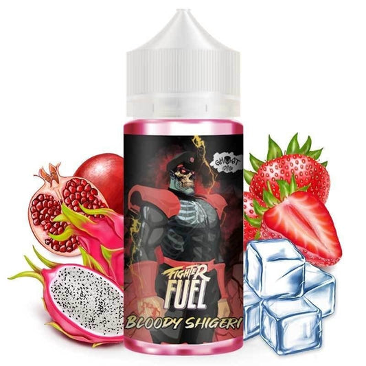 E-liquide Bloody Shigeri 100 ml Fighter Fuel fruit du dragon grenade fraise pas cher Ecig Discount