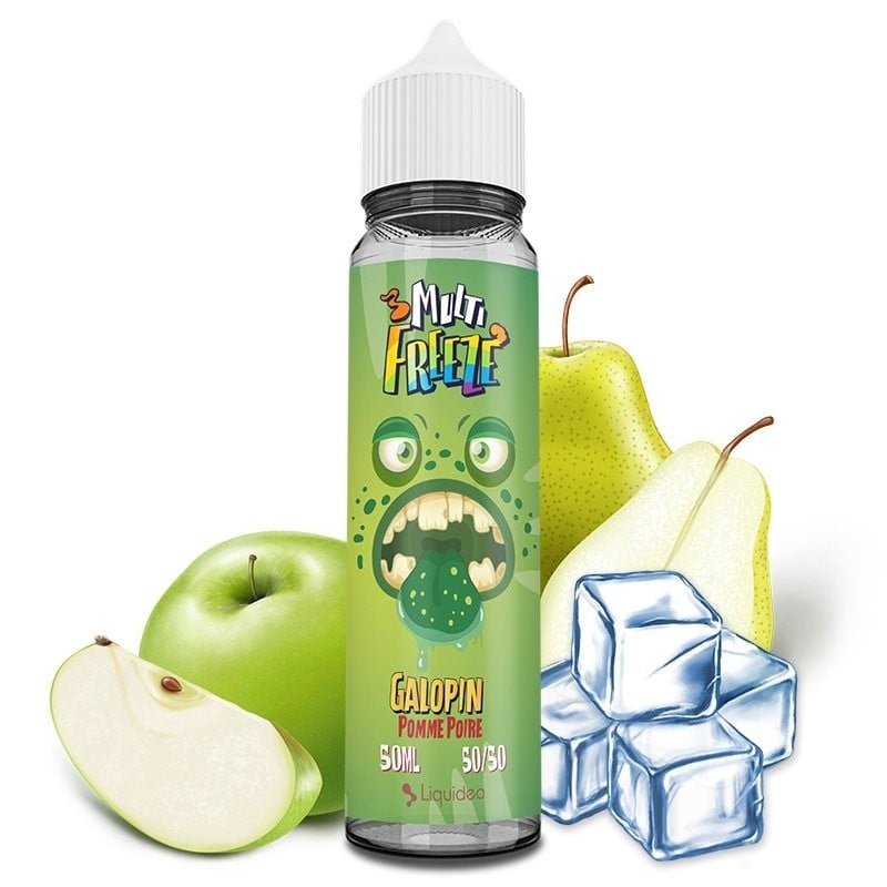 E-liquide Galopin 50 ml Multi Freeze Liquideo – saveur Pomme • Poire – Ecig Discount
