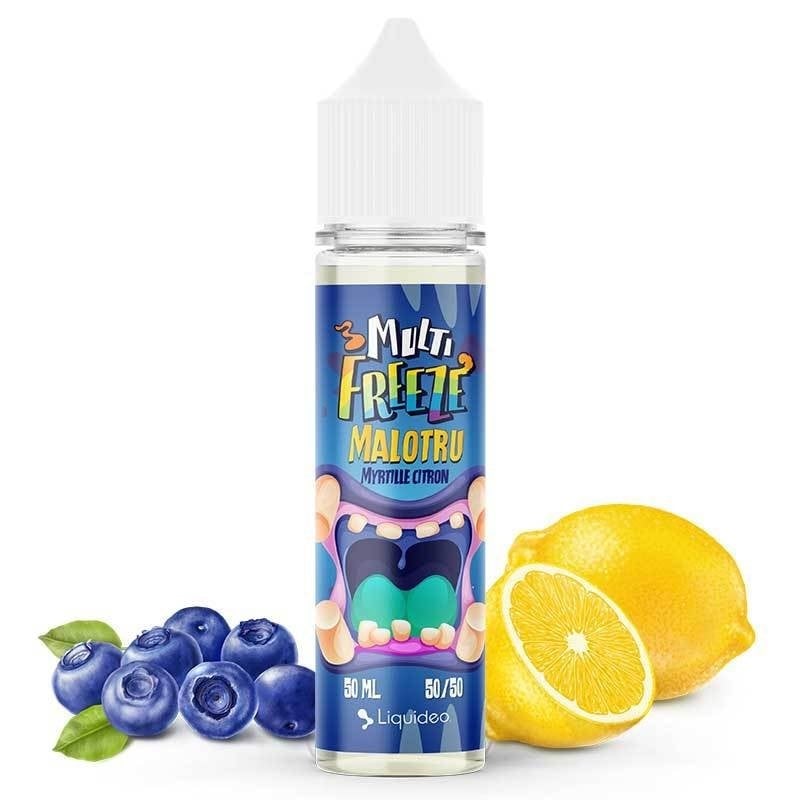 E-liquide Malotru 50 ml Multi Freeze Liquideo – saveur Citron • Myrtille – Ecig Discount