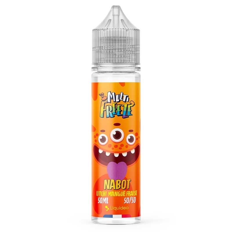 E-liquide Nabot 50 ml Multi Freeze Liquideo – saveur Litchi • Mangue • Fraise – Ecig Discount