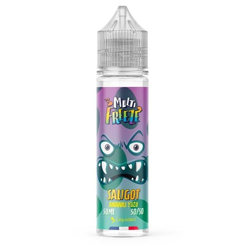 E-liquide Saligot 50 ml Multi Freeze Liquideo – saveur Ananas • Yuzu – Ecig Discount