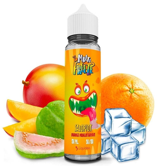 E-liquide Salopiot 50 ml Multi Freeze Liquideo – saveur Goyave • Mangue • Orange – Ecig Discount