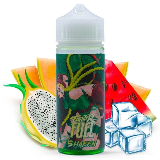 E-liquide Shaken 100 ml Fighter Fuel pitaya jaune melon pastèque pas cher Ecig Discount