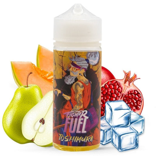 E-liquide Toshimura 100 ml Fighter Fuel – saveurs melon, poire et grenade – Ecig Discount